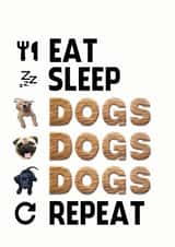 eat sleep Birthday Card 13082 created by ShortRound888