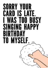 lockdown late Birthday Card 18222 created by Prints With Personality