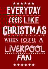 Liverpool LFC Christmas Card 14978 created by Lots of Love, Hannah 