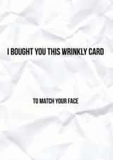 wrinkly card OLD AF Card 44548 created by Paper Jungle