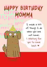 mum momma Birthday Card 17045 created by Kewl cards
