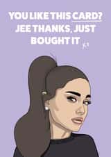 Ariana grande Birthday Card 16317 created by YOB & YAG
