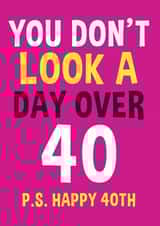 Day over 40 birthday card created by Roll Creative