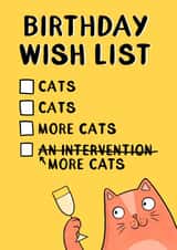 Birthday Wish List created by Drawn to Cats