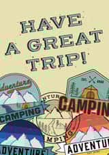 Holiday Camping Leaving Card 18043 created by Rachel Fitzjohn