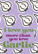 love you more Valentines Day Card 16907 created by YA DSGN