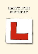 17th Learner Birthday Card 20129 created by C+C Cards