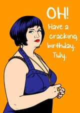 Nessa (Ruth Jones) from Gavin and Stacey birthday greeting card created by Graham Sanders