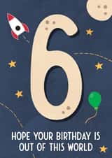 6th 6 Birthday Card 17972 created by Bev O'Connor || @oconnordesign