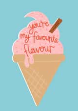Favourite flavour Ice-cream Anniversary Card created by Nelly's Treasures