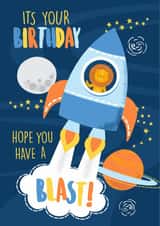 Hope you have a blast birthday card created by Tanya Laporte Designs