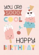 ice cream cool Birthday Card 20181 created by Tanya Laporte Designs