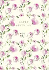 Pretty Birthday Card - Floral - Happy Birthday created by Peony Rose Design