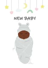 new baby boy New Baby Card 20063 created by Nicola Lespeare