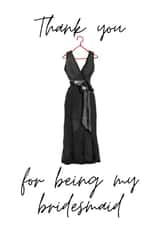 thank you bridesmaid Thank You Card 19877 created by Sunshine in Design