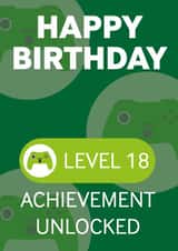 gamer level Birthday Card 18950 created by Nathan Cooper