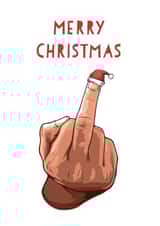 the finger santa hat Christmas Card 16062 created by Oh You Know Aaron