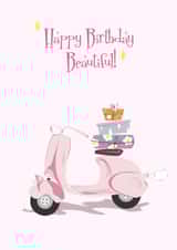 motercycle moterbike Birthday Card 19897 created by Mary Corrieri