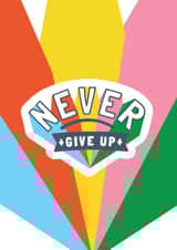 never give up positivity Exams Card 18898 created by The Gifting Knot