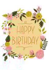 Yellow Floral Birthday Card created by Hannah Boulter
