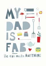 My Dad is Fab Father Card created by Nic Squirrell