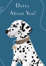 dog dalmatian Anniversary Card 18091 created by Sarah Stephenson