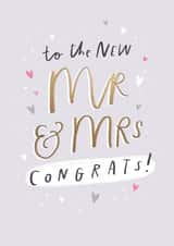 New MR & MRS wedding card created by Sam Wilson