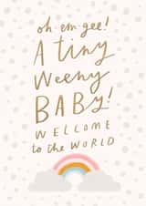 omg tiny New Baby Card 19846 created by Sam Wilson