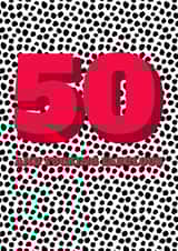 50th 50 Birthday Card 15405 created by Speckled Wren