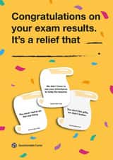 congratulations results Exams Card 14996 created by Questionable Cards