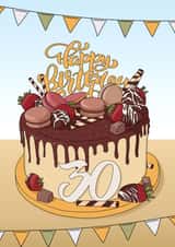 milestone 30 Birthday Card 11780 created by Evie Garnett Designs