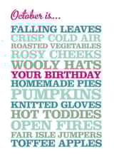 Pumpkin Toffee Apples Birthday Card 13648 created by Rosie Robins