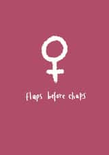 flaps chaps Just because Card 6334 created by Diffydolls