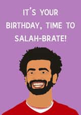 Mo Salah “LFC” Birthday Card created by Chloe Dixon