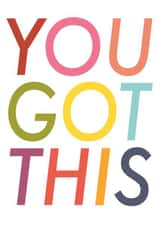 you got this motivation Good Luck Card 20230 created by the little ribs 