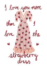 strawberry dress tiktok Love & Friendship Card 20039 created by rubytinted