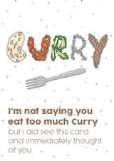Too much curry card created by No-me illustrations