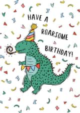 dinosaur boy Birthday Card 20246 created by Emily Hunter