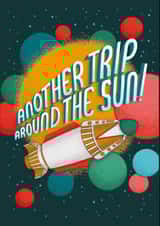 rocket space Birthday Card 27132 created by Jenny Mecher