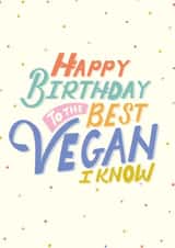 vegan know Birthday Card 17835 created by Michelle Robyn