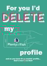 POF Plenty of Fish Valentines Day Card 38843 created by MakeMyAd Designs