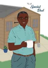 dad shed Birthday Card 20069 created by Nicola Lespeare