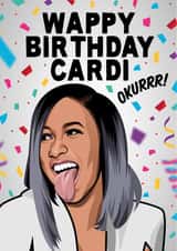 cardi b WAP Birthday Card 16165 created by All Things Banter