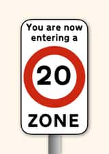 20th 20 Birthday Card 20134 created by C+C Cards