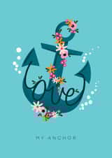 Anchor love Love & Friendship Card 18544 created by Elba Able