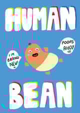 newborn bean New Baby Card 36106 created by Thriftbox