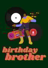 brother music Birthday Card 19342 created by Nina Bombina