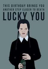 Wednesday Addams Birthday Card created by Bonne Nouvelle