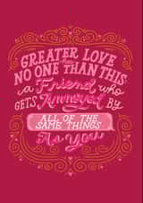 friend pink Just because Card 27133 created by Jenny Mecher