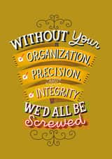 organization organisation Congratulations Card 4844 created by Jenny Mecher